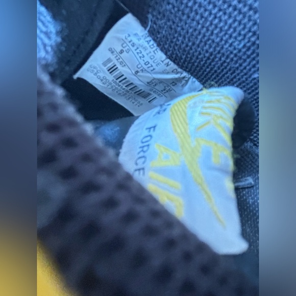 Nike Air Force 1 Yellow and Black Men’s size 9 - Picture 7 of 7